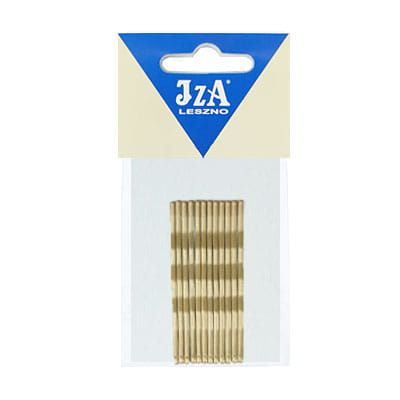 wsuwki do włosów z dwiema kulkami - złote - 60 mm