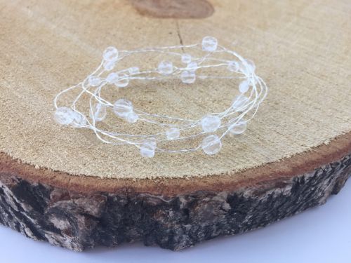 Wedding decoration with crystals on silver wire 12029036