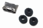 Hair gum - black / 50pcs.