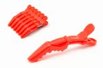 Plastic clips 150mm - red / 6pcs.