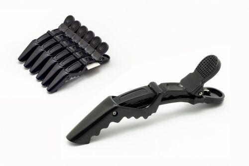 Plastic clips 150 mm - black / 6pcs.