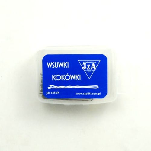 Karbowane szpilki fryzjerskie 65 mm- czarne