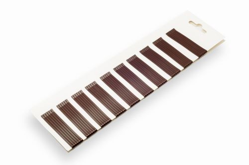 Wsuwka prosta mocna brązowa matowa 7cm