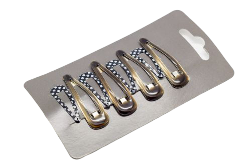 Set of hair clips - black / 8pcs.