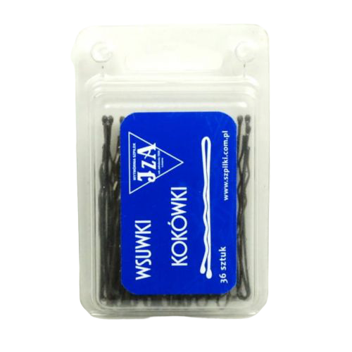 karbowane wsuwki do włosów z jedną kulką