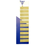 Waved hairgrips 60mm - beige / 100pcs.