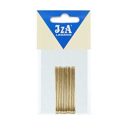 Prosta wsuwka do włosów 60 mm - złota / 12 szt.