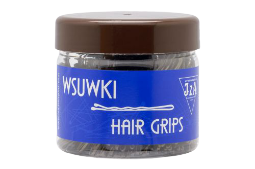 wsuwki do włosów z dwiema kulkami - brązowe - 60 mm - 500 g