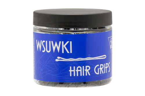 wsuwki do włosów z dwiema kulkami - czarne