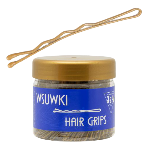 wsuwki do włosów z dwiema kulkami - złote - 50 mm - 500 g