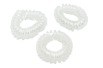 Twisted hair gums - transparent / 3pcs.
