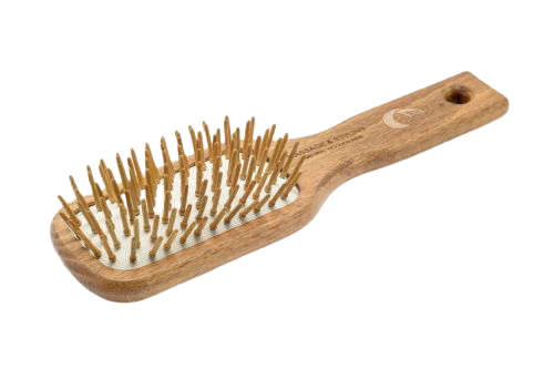 Pneumatic brush with wooden brown spikes 9R