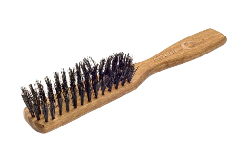Long dark natural bristle brush 5R