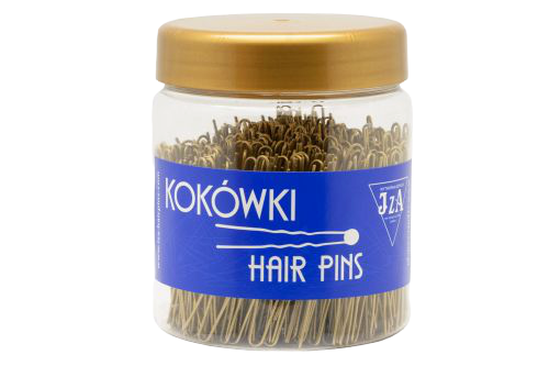 Prosta szpilka fryzjerska w kolorze złotym 45 mm