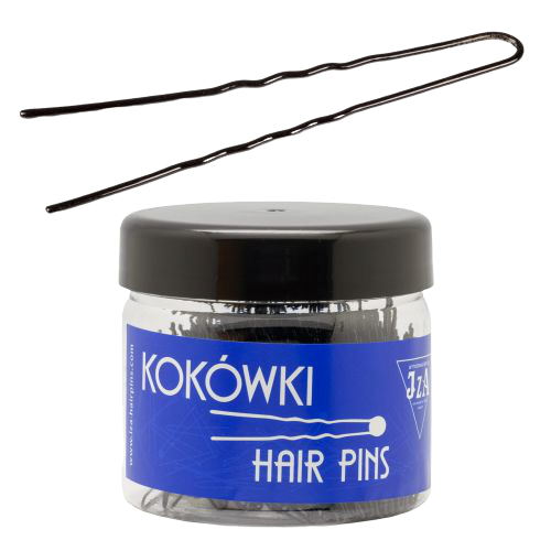 Kokówki/szpilki fryzjerskie 45 mm - czarne -500 sztuk