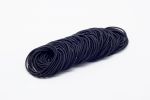 Thin hair gum - black / 100pcs.