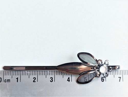 Wsuwka prosta 7cm z ozdobą metalową