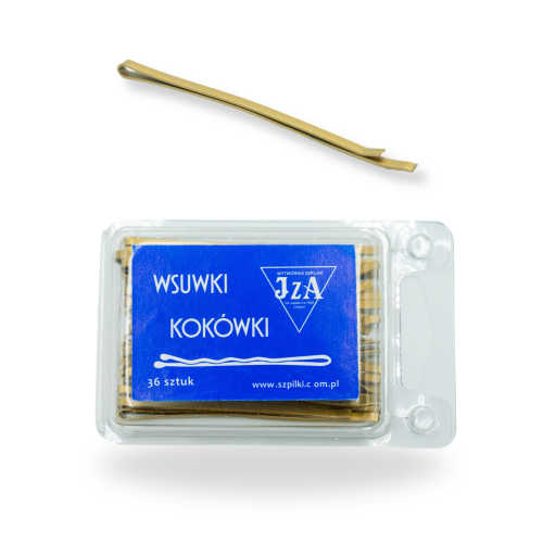 Wsuwki złote mocne  7 cm 36 szt