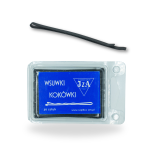 Wsuwki czarne  matowe proste szerokie 7 cm 36 szt