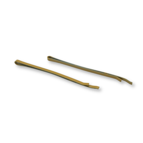 Wsuwki złote matowe proste mocne 7 cm 36