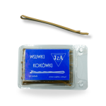 Wsuwki złote matowe proste mocne 7 cm 36 szt