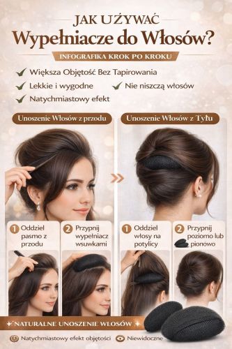 wypełniacz poduszka do włosów