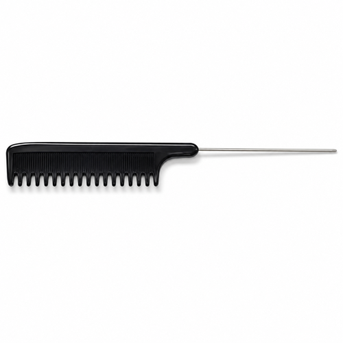 Grzebień karbonowy 22cm metalowy szpikulec