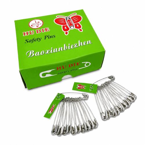 Agrafki krawieckie metalowe srebrne 5,2 cm 360 sztuk