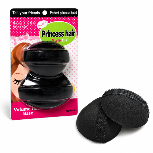 Wypełniacz do koka czarny 2 sztuki baza objętości Princess Hair DIY