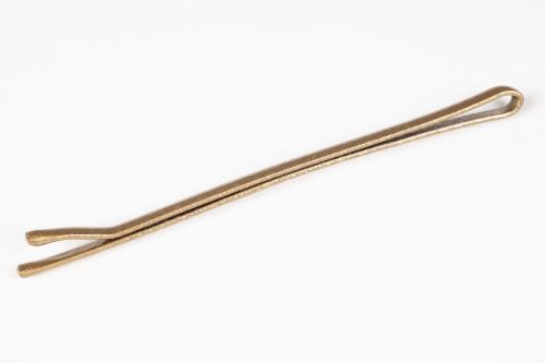 Prosta wsuwka do włosów z dwiema kulkami 50 mm - złota