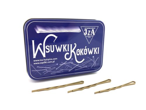 wsuwki złote karbowane