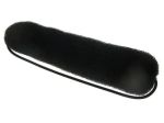 Open hair bun with gum - black