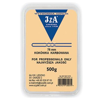 Kokówki  szpilki fryzjerskie 75 mm - brązowe - 500 g